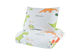 L'essentiel linge de maison Juego de colcha doble ranforce Dinolar - Blanco
